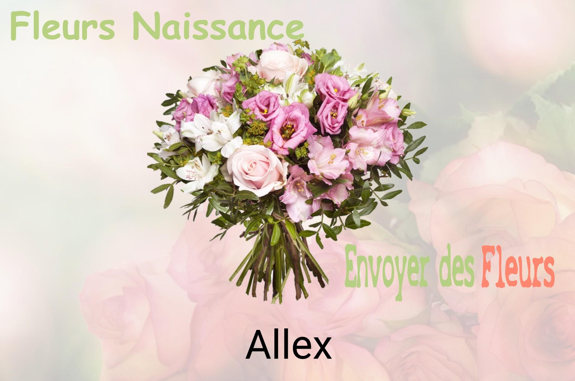 Bouquet de fleurs de naissance livré à Allex