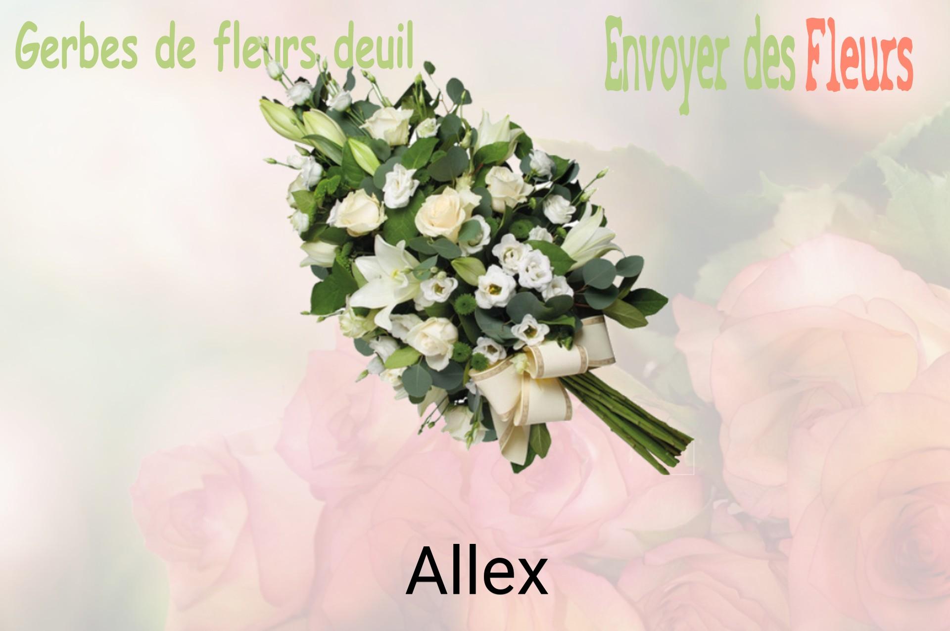 Gerbe de fleurs de deuil livrée à Allex